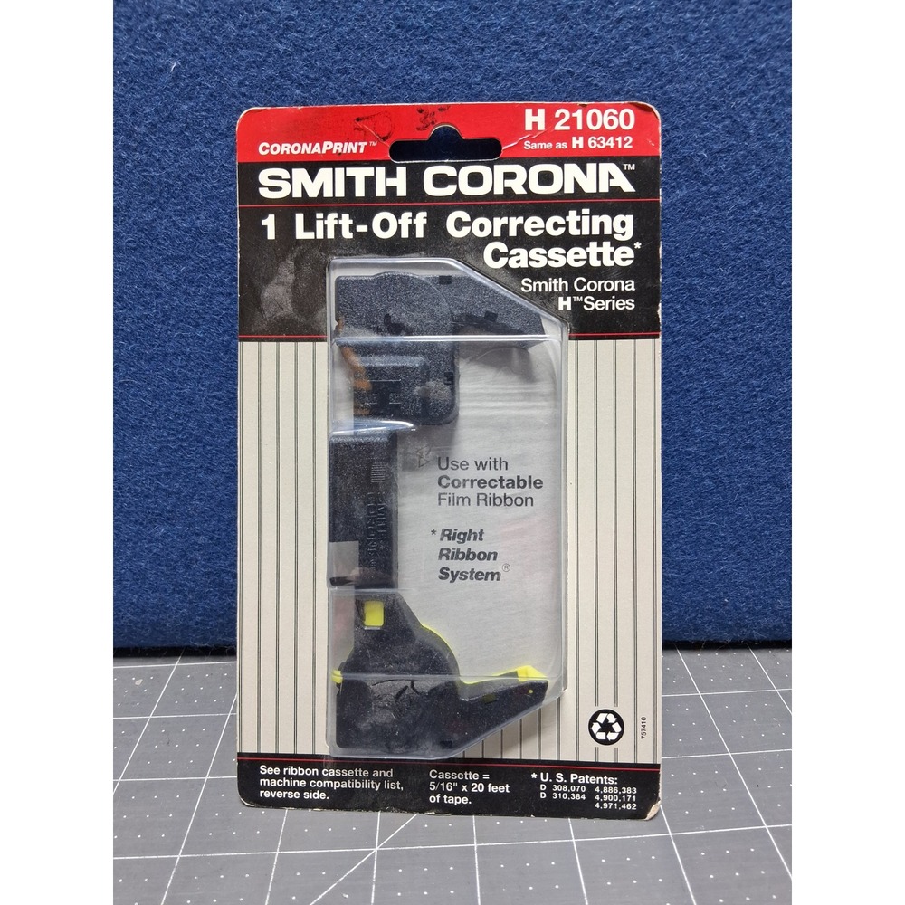 Smith Corona Typewriter Correcting‎ Cassette H 21060 Black Yellow H Series New